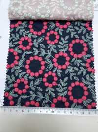 4027-848-1 Cotton Lawn Embroidery Pom-pom Flower Lace[Textile / Fabric] HOKKOH Additional Images