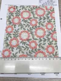 4027-848-1 Cotton Lawn Embroidery Pom-pom Flower Lace[Textile / Fabric] HOKKOH Additional Images