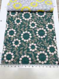 4027-848-1 Cotton Lawn Embroidery Pom-pom Flower Lace[Textile / Fabric] HOKKOH Additional Images