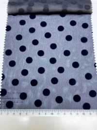 3025-1911-1 75d Chiffon Long Flocked Random Dot[Textile / Fabric] HOKKOH Additional Images