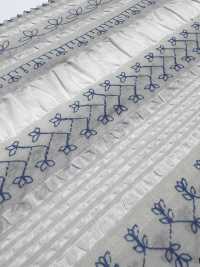 7027-635-2 80 Lawn Salt Shrink Stripe Lace[Textile / Fabric] HOKKOH Sub Photo