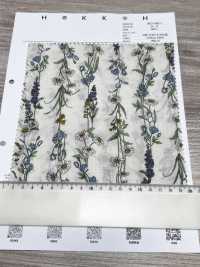 3027-650-1 60 Lawn Stripe Floral[Textile / Fabric] HOKKOH Sub Photo