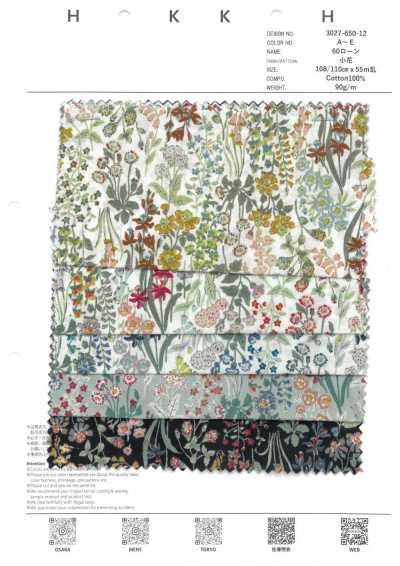 3027-650-12 60s Lawn Small Floral