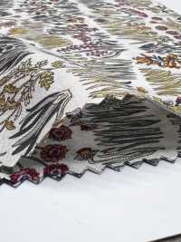 4027-660-1 60 Lawn Curve Horizontal Stripes Small Flowers[Textile / Fabric] HOKKOH Sub Photo