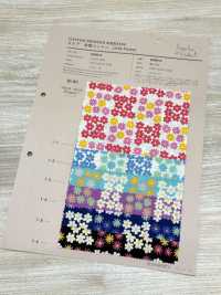 850614 Lawn Unbleached Cotton Little Pocket "mini Mini Flower"[Textile / Fabric] VANCET Sub Photo