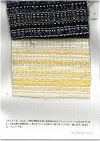 2573 Ribbon Horizontal Stripe Fancy[Textile / Fabric] Fine Textiles Sub Photo