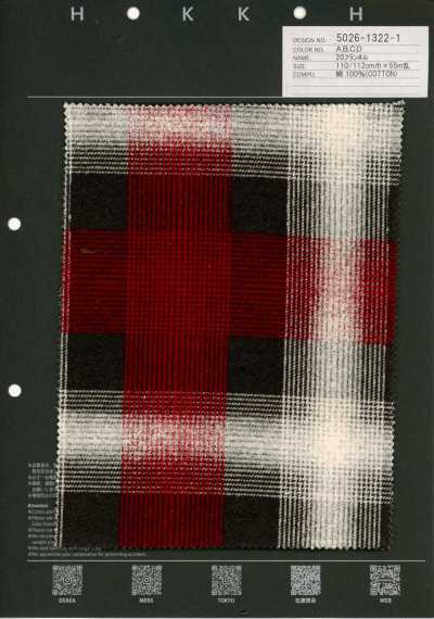 5026-1322-1 Cotton Check 20 Flannel