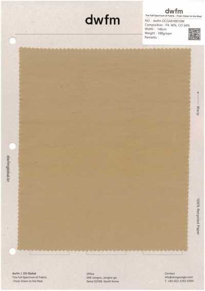 DWFM-DCGAEH0010W Nylon Cotton High Count Twill