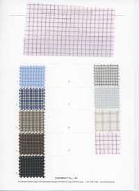 3SG047 Organic Cotton Poplin Plaid[Textile / Fabric] Chambray Sub Photo