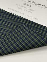 3SG043 Organic Cotton Poplin Plaid[Textile / Fabric] Chambray Sub Photo