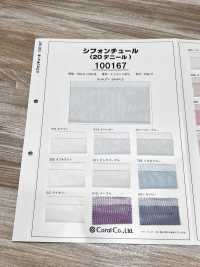 100167 Chiffon Tulle 20 Denier[Textile / Fabric] Coral Sub Photo