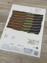 W-49681 Old Paper Horizontal Stripe[Textile / Fabric] Minami Additional Images