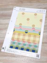 AP65801 Dot & Check Print Corduroy (Full Roll)[Textile / Fabric] COSMO TEXTILE Additional Images