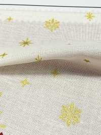 AP65802 Merry Christmas GOLD Print Loomstate (Roll)[Textile / Fabric] COSMO TEXTILE Additional Images