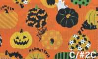 SP6515 HAPPY HALLOWEEN Print Loomstate (Roll)[Textile / Fabric] COSMO TEXTILE Additional Images