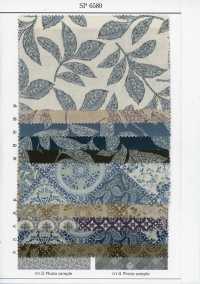 SP6580 Overdyed Flower Print Loomstate (Roll)[Textile / Fabric] COSMO TEXTILE Additional Images