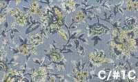 SP6580 Overdyed Flower Print Loomstate (Roll)[Textile / Fabric] COSMO TEXTILE Additional Images