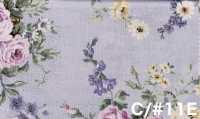 RU2530 RURU BOUQUET Rose Wreath Print Loomstate (Roll)[Textile / Fabric] COSMO TEXTILE Additional Images