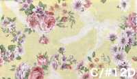 RU2530 RURU BOUQUET Rose Wreath Print Loomstate (Roll)[Textile / Fabric] COSMO TEXTILE Additional Images
