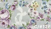 RU2530 RURU BOUQUET Rose Wreath Print Loomstate (Roll)[Textile / Fabric] COSMO TEXTILE Additional Images