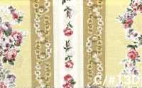RU2530 RURU BOUQUET Rose Wreath Print Loomstate (Roll)[Textile / Fabric] COSMO TEXTILE Additional Images