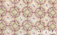 RU2530 RURU BOUQUET Rose Wreath Print Loomstate (Roll)[Textile / Fabric] COSMO TEXTILE Additional Images