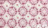 RU2530 RURU BOUQUET Rose Wreath Print Loomstate (Roll)[Textile / Fabric] COSMO TEXTILE Additional Images