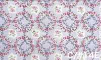 RU2530 RURU BOUQUET Rose Wreath Print Loomstate (Roll)[Textile / Fabric] COSMO TEXTILE Additional Images