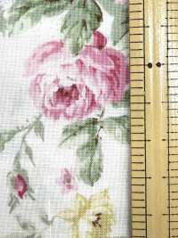 RU2530 RURU BOUQUET Rose Wreath Print Loomstate (Roll)[Textile / Fabric] COSMO TEXTILE Additional Images