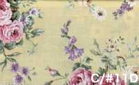 RU2530 RURU BOUQUET Rose Wreath Print Loomstate (Roll)[Textile / Fabric] COSMO TEXTILE Additional Images