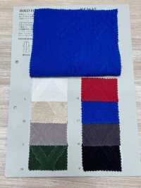 BF3615 Cotton-Linen Yarn-Dyed Cut Jacquard (Diamond)[Textile / Fabric] KOYAMA Additional Images