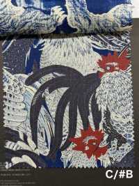 5-IDG-HDPT5 Linen ID Discharge Hand Screen Print[Textile / Fabric] HOKKOH Additional Images