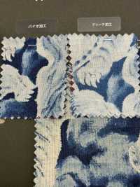 5-IDG-HDPT5 Linen ID Discharge Hand Screen Print[Textile / Fabric] HOKKOH Additional Images