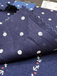 CF-IDGPT3 Cotton Linen Indigo Discharge[Textile / Fabric] HOKKOH Additional Images