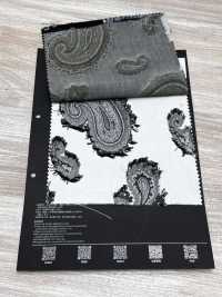 5-1410-1 Cut Jacquard Paisley[Textile / Fabric] HOKKOH Additional Images
