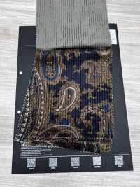 5025-1373-1 Cotton Rayon Dobby Corduroy Paisley Pattern[Textile / Fabric] HOKKOH Additional Images