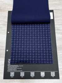5-WABASH-DRL Indigo Discharge Print Polka Dot/Bandana/Spotted Check/Flying Diamond[Textile / Fabric] HOKKOH Additional Images
