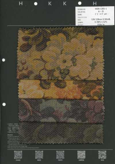 5026-1301-1 Dobby Corduroy Gobelin