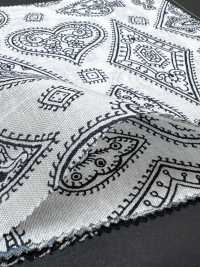 5026-1330-1 Bandana Cloth Off Discharge Print Trump Paisley[Textile / Fabric] HOKKOH Additional Images