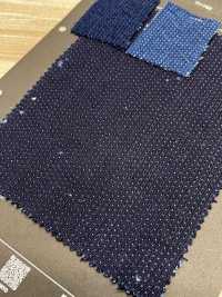 ASAGI-SASHI2KB Light Blue Sashiko Greige Double Weave[Textile / Fabric] HOKKOH Additional Images