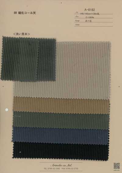 A-8182 8W Sulfur-Dyed Corduroy