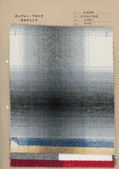 A-8184 Ombre Block Flannel Check