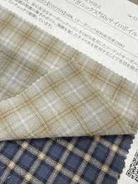 35539 Cordot Organics® 50 Single-Yarn Siro Voile Mini Check Wash Finish[Textile / Fabric] SUNWELL Additional Images