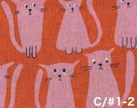 850615 Cotton Linen Canvas Stray Cat Friends[Textile / Fabric] VANCET Additional Images