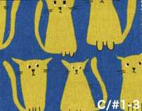 850615 Cotton Linen Canvas Stray Cat Friends[Textile / Fabric] VANCET Additional Images