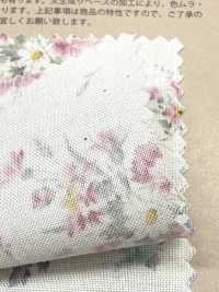 850621 Lawn Unbleached Cotton Rurudiroman Delicate Bloom[Textile / Fabric] VANCET Additional Images