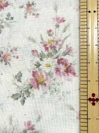 850621 Lawn Unbleached Cotton Rurudiroman Delicate Bloom[Textile / Fabric] VANCET Additional Images