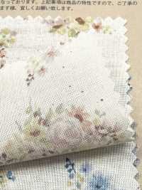 850622 Lawn Unbleached Cotton Rurudi Roman Floral Harmony[Textile / Fabric] VANCET Additional Images