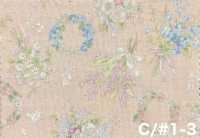 850624 Lawn Unbleached Cotton Luludi Roman Antique Bouquet[Textile / Fabric] VANCET Additional Images