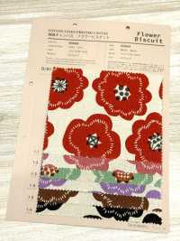 850626 Cotton Linen Canvas Flower Biscuit[Textile / Fabric] VANCET Additional Images